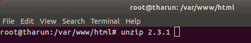 unzip